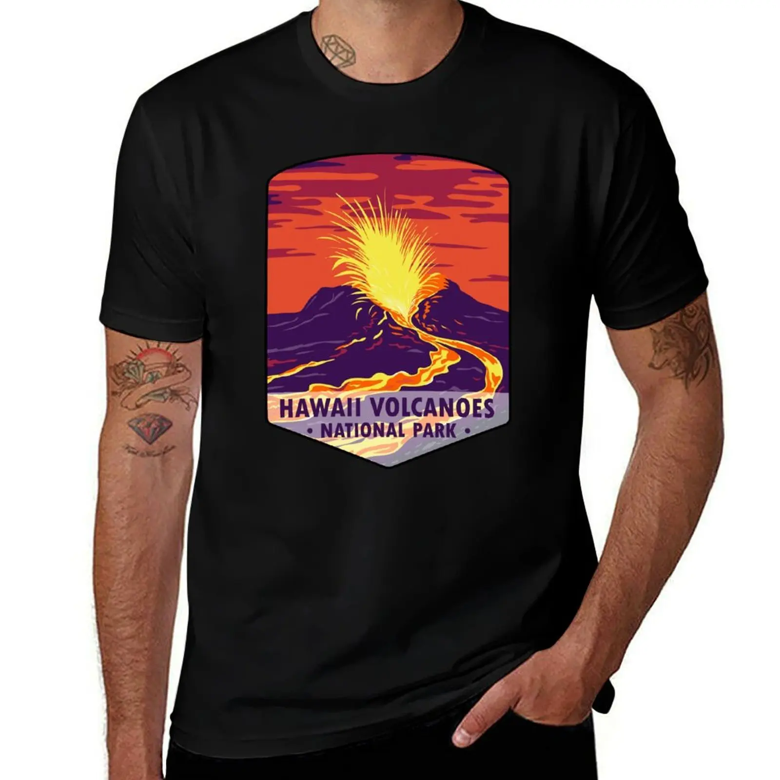 Hawaii Volcanoes National Park T-Shirt Sun Protective Outdoor Tee Top T-Shirt