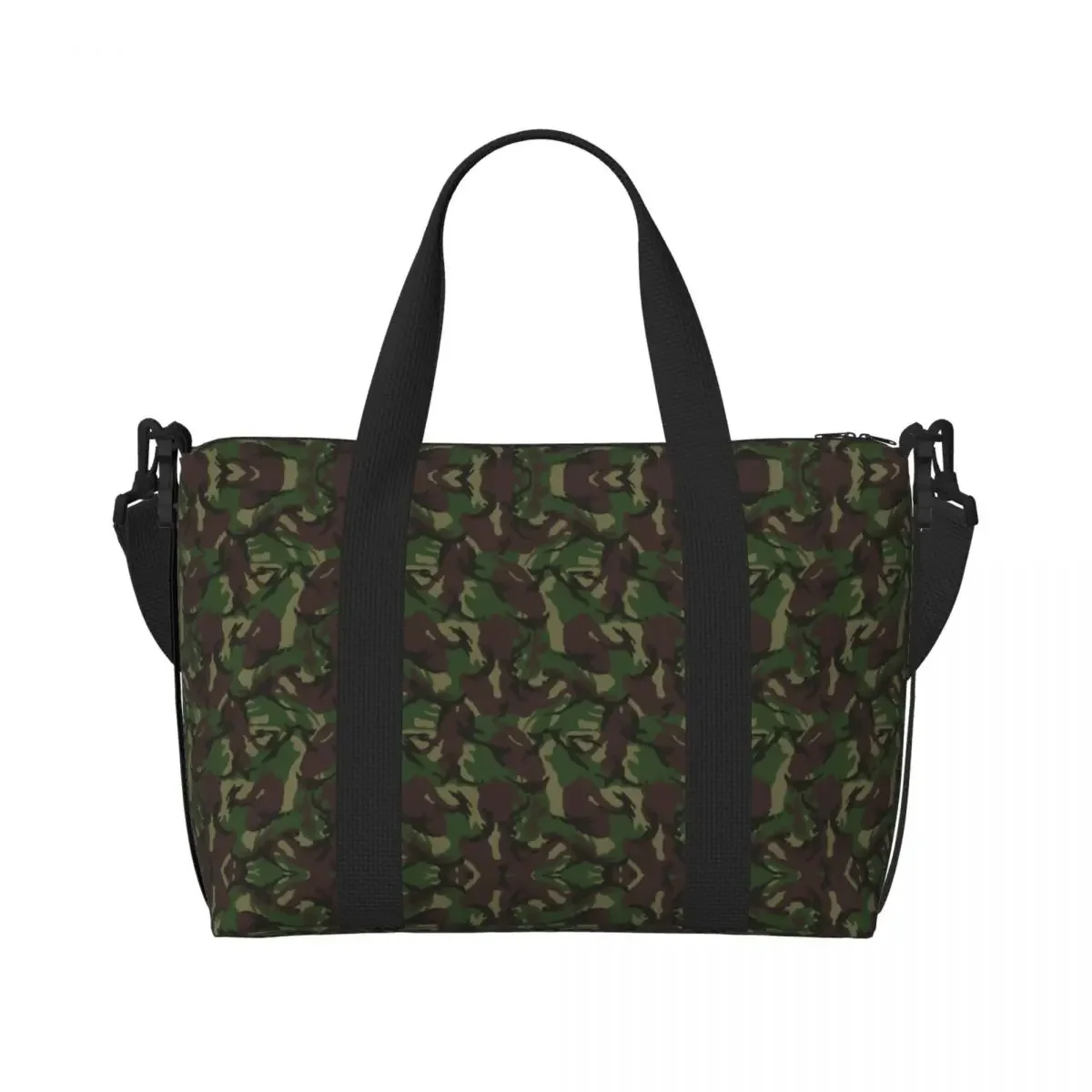 Bolso de mano de camuflaje británico DPM personalizado para mujer, bolsas de viaje de gran capacidad, ejército militar, camuflaje, playa, gimnasio