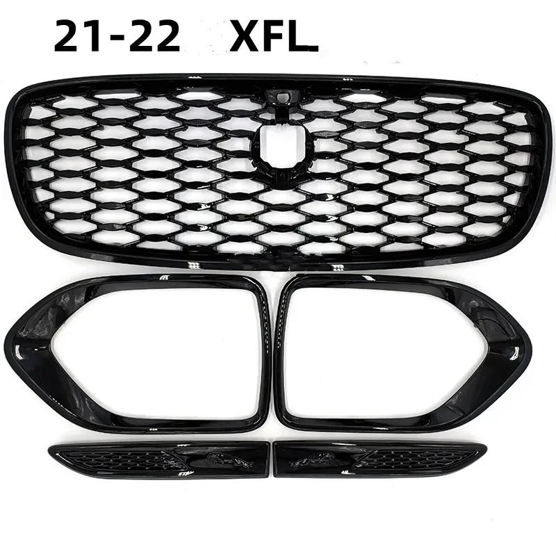 Car Front Bumper Grill for Jaguar XFL XEL Racing Mask Radiator Grille Accessories