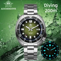 Relojes de cuarzo ADDIESDIVE para hombre, reloj masculino de cristal de zafiro de acero inoxidable, reloj de buceo superluminoso 20Bar resistente al agua AD2511