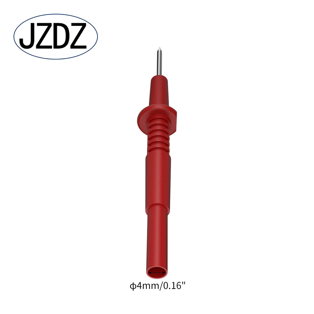 JZDZ-Pin de prueba de puntas de sonda de prueba, de 4mm conector eléctrico, enchufe banana hembra, aguja multímetro, J.30012, 2 uds.