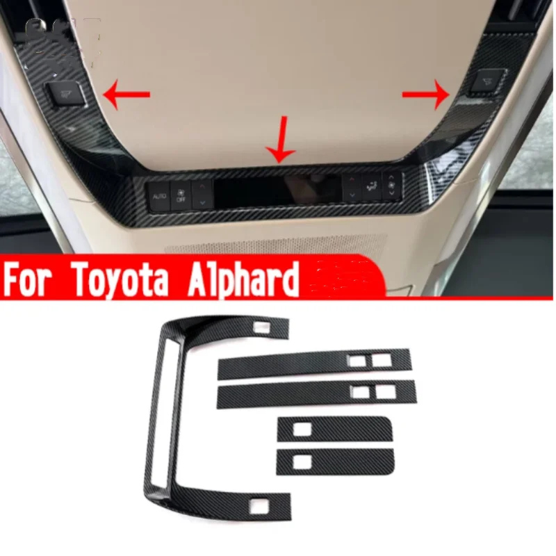 

For Toyota Alphard Vellfire 2024 Car Accessories Interior Roof Air-Condition Vent Outlet Cover Trim Molding Decoration Stickers