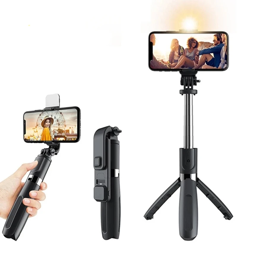L02s беспроводной Bluetooth ручной карданный стабилизатор фотоштатив для селфи с заполняющим световым затвором для Iphone