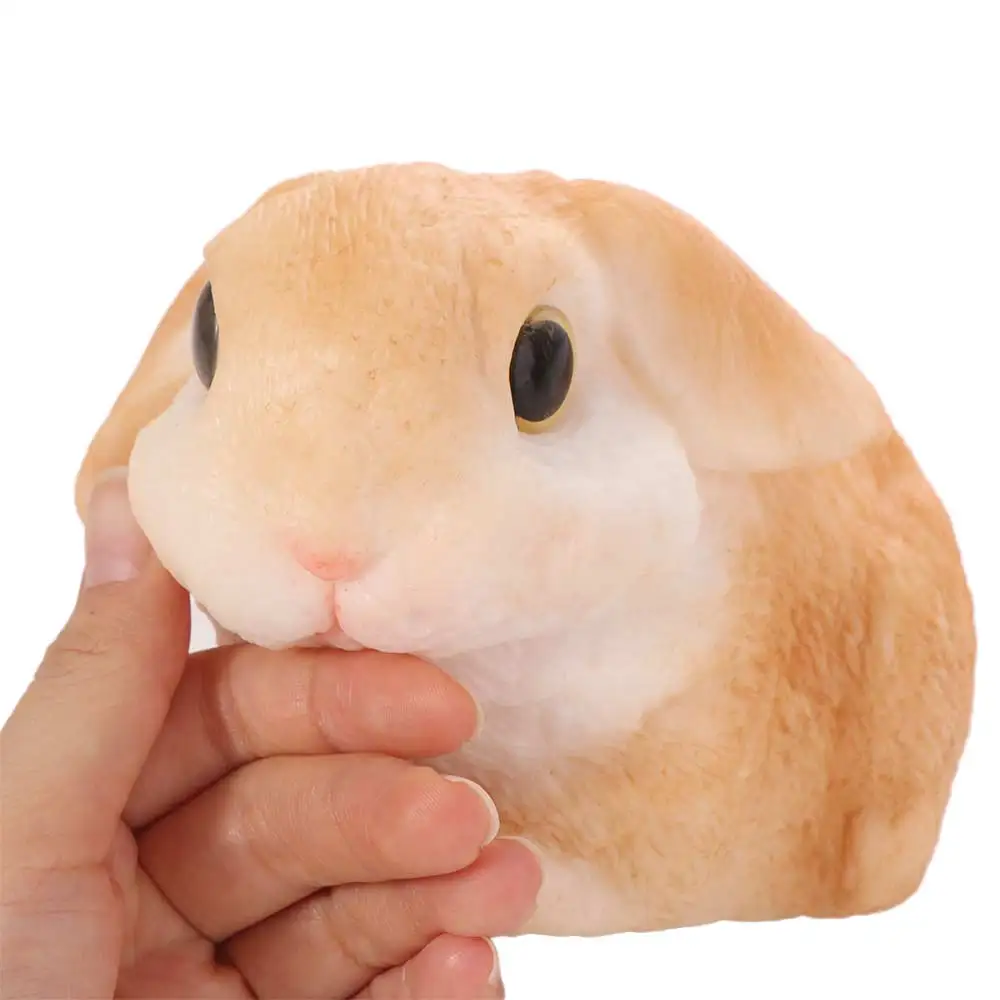 Slow Rebound Big Rabbit Squeeze Toy Animal Cartoon Simulation Rabbit Squeeze Toys Soft Colorful Rabbit Fidget Toy for Kids