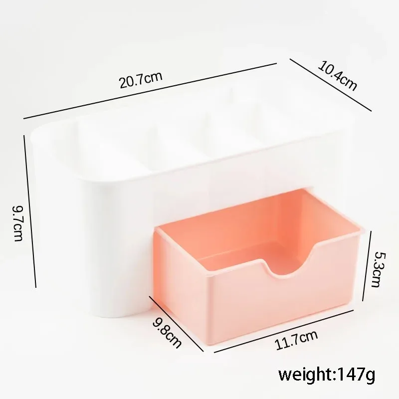 New In Nail Art Plastic Organizer Container Gel Polish Remover Cleaning Cotton Pad Swab Box Storage Case Accessories Tool