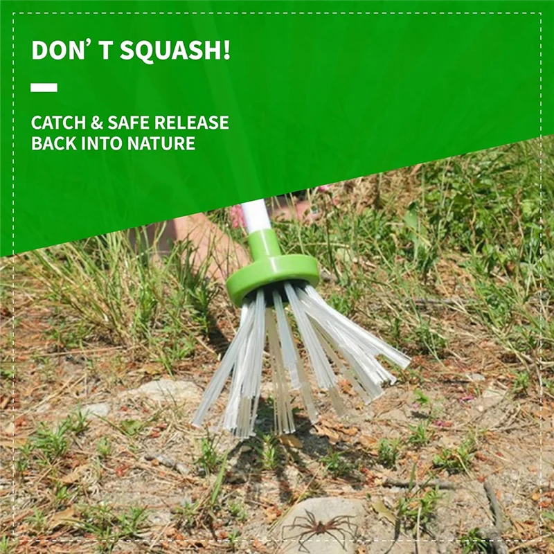 ABFU-Insect Catcher Spider Catcher,Bug Grabber Spider Grabber Long Handled Foldable Design For Home Office Garden