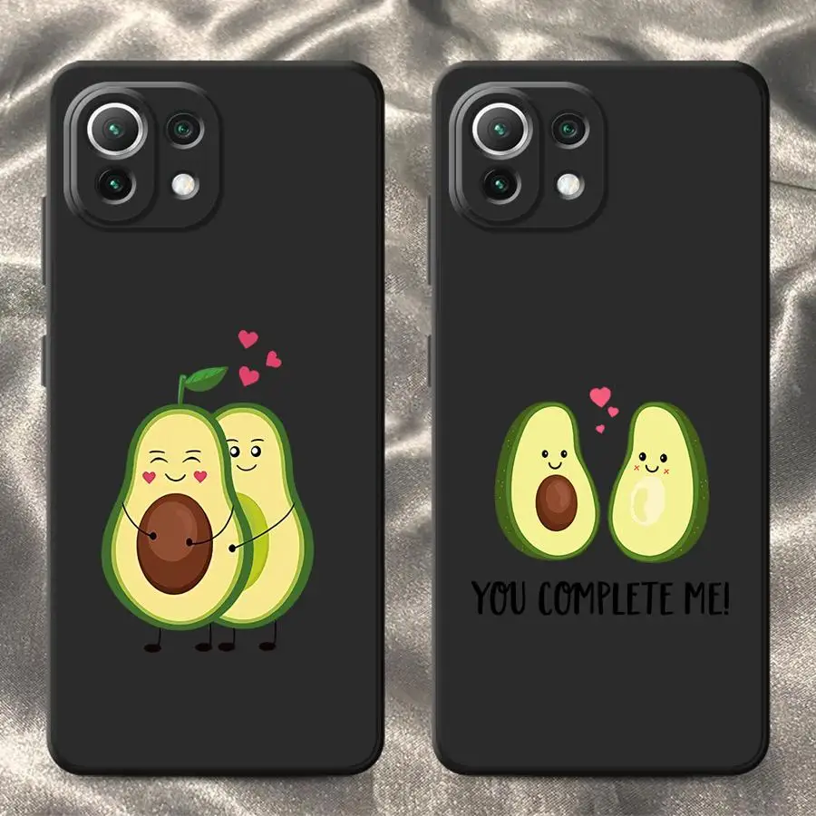 Couple Avocado Soft Funda Back Phone Cover Case for Xiaomi Mi 10T 11T 12T Pro 11 12 Lite 13