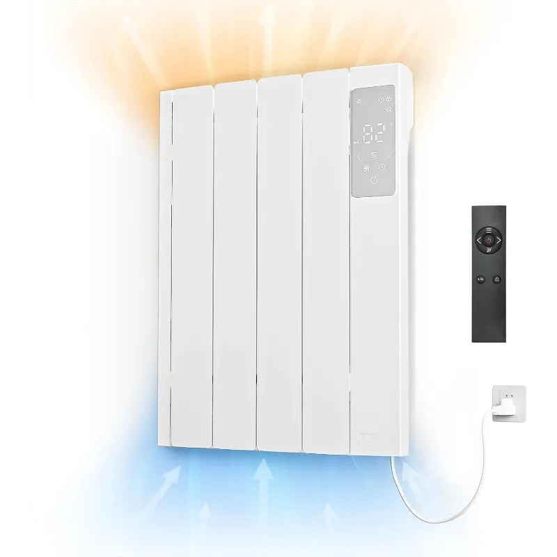 800w Convection Heater-Wall Panel Heater-Electric Heater for Indoor Use, Quiet Fan-less Design, Energy Efficient Heating