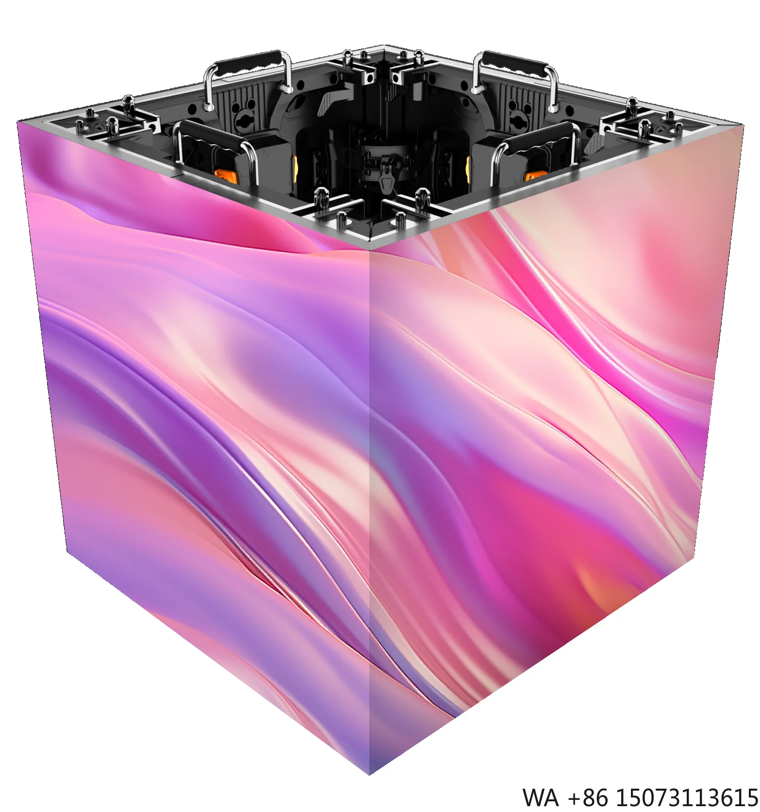 جدار فيديو LED للإيجار بدون خياطة - 500 × 500 مم P2.6/P2.9/P3.91/P4.81 خلفية للمسرح الداخلي/الخارجي