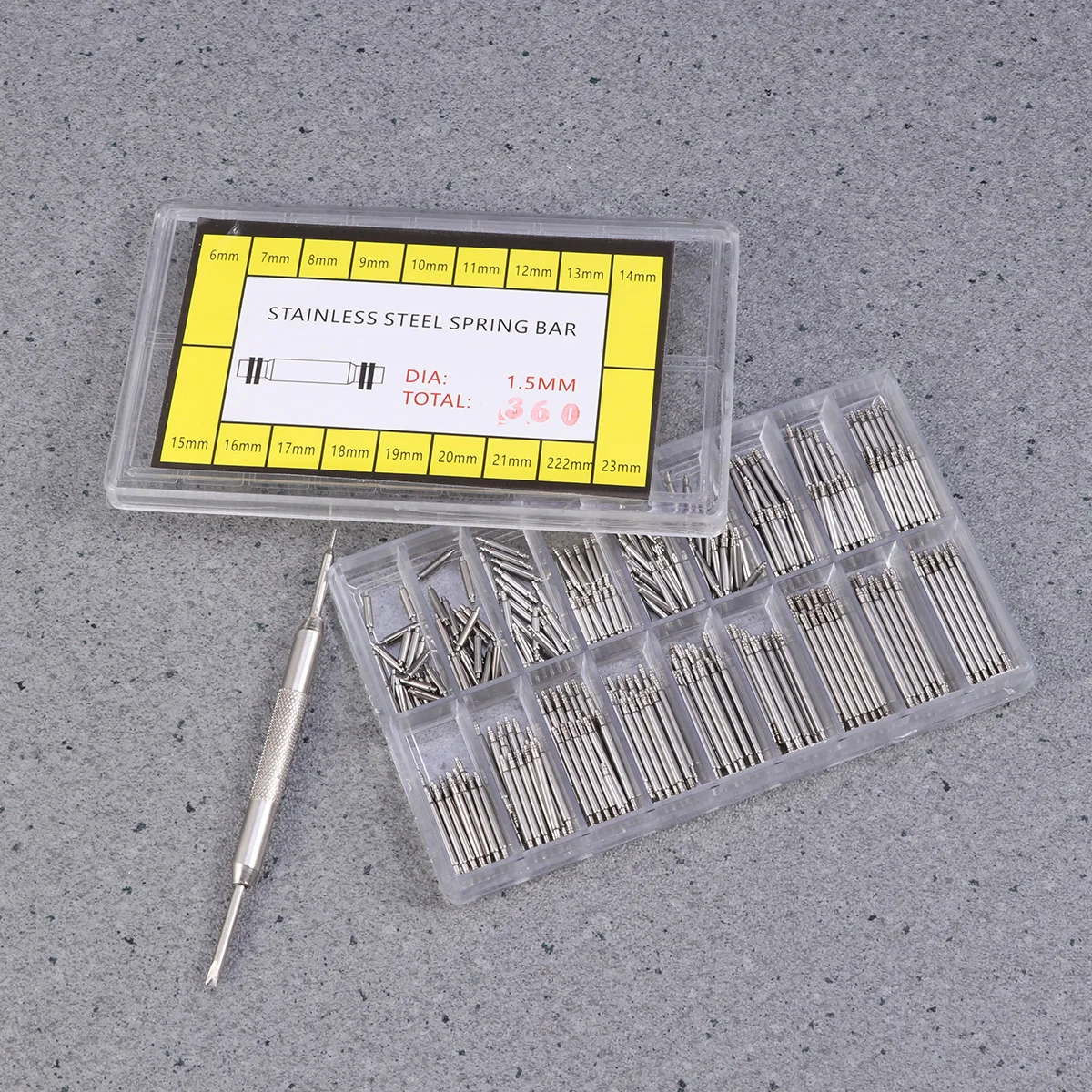 360 Pcs Watch Repair Accessories Steel Band Professional Kit Springbar Tool Remove Back Tools for Replacement