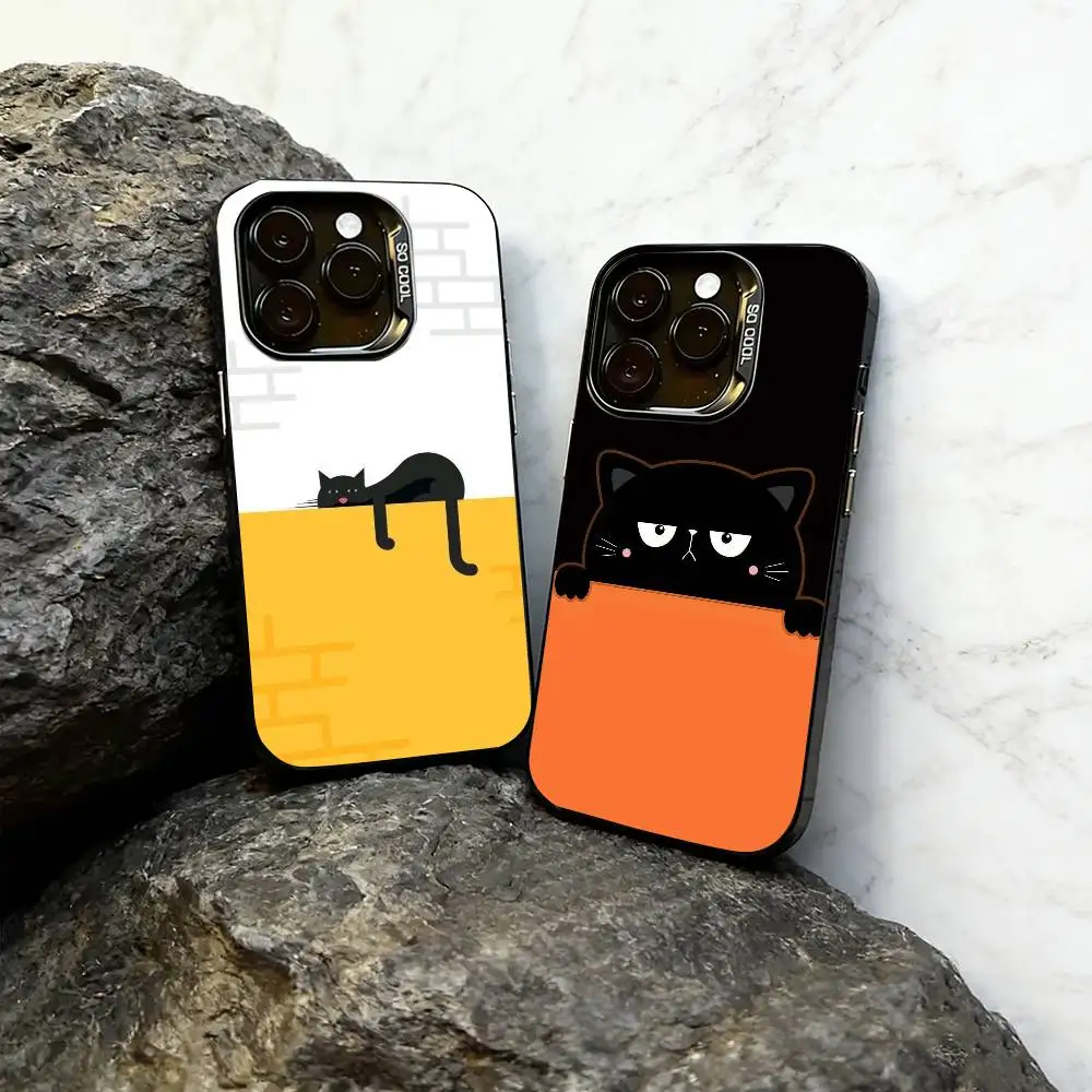 

Lonely Illustration Phone Case For iPhone 17,16,15,14,13,12,11 Plus,Pro Max,XS,Colorful Silver Phone case Funda Cover