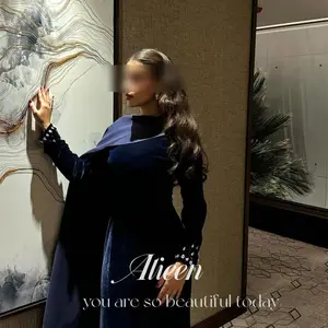 AILEEN PERSONALIZED STONE Blue Marine Mermaid Shawl Graduation Dresses for Special Occasions Wedding Party Dress Night Gala Ball 12 Main Sales Royal Blue Graduation Dress - №12