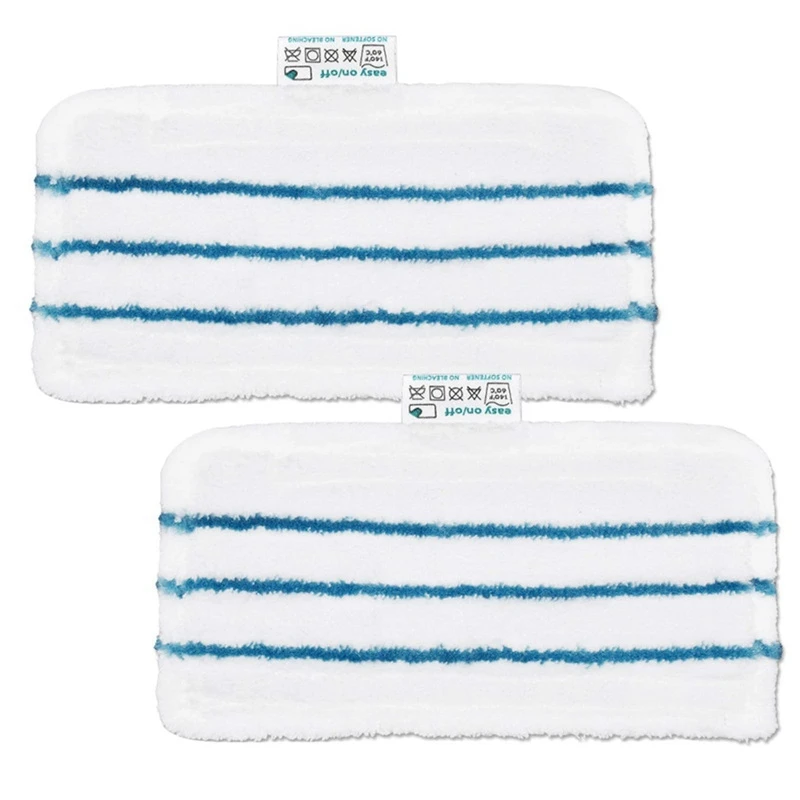 2PCS Mop Pads for Black/Decker Steam Mop FSM1600 1610 1620 1630 Washable Replacement Cleaning Mopping Cloth