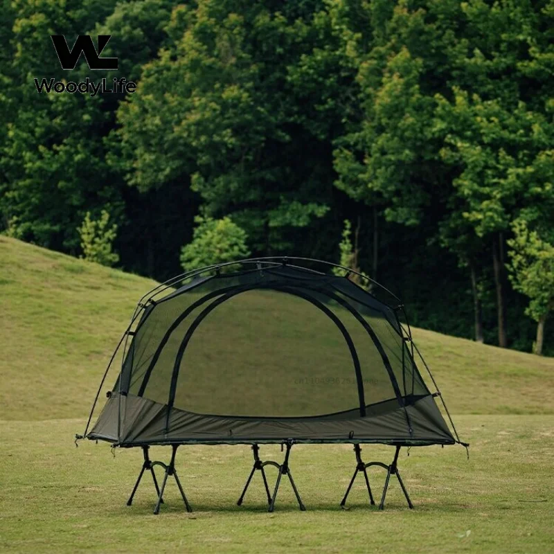 Single Penglai Cloud Yarn Mosquito Net Camp Bed Outdoor Tent Lightweight Mesh Single Soldier Sleep Off The Ground Insect