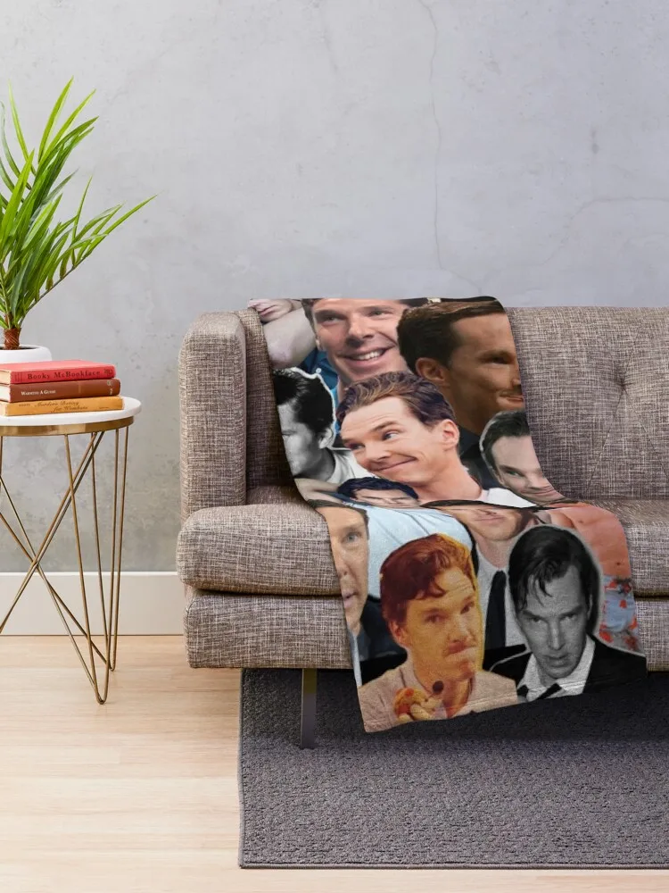 Benedict Cumberbatch Collage Throw Blanket Luxury St Blanket Soft Bed Blankets For Sofa Cute Blanket Plaid