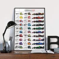 F1 2025 Formula one World Championship Helmets Car Poster Print Canvas painting Wall Art Decor Picture For Living Bed Room