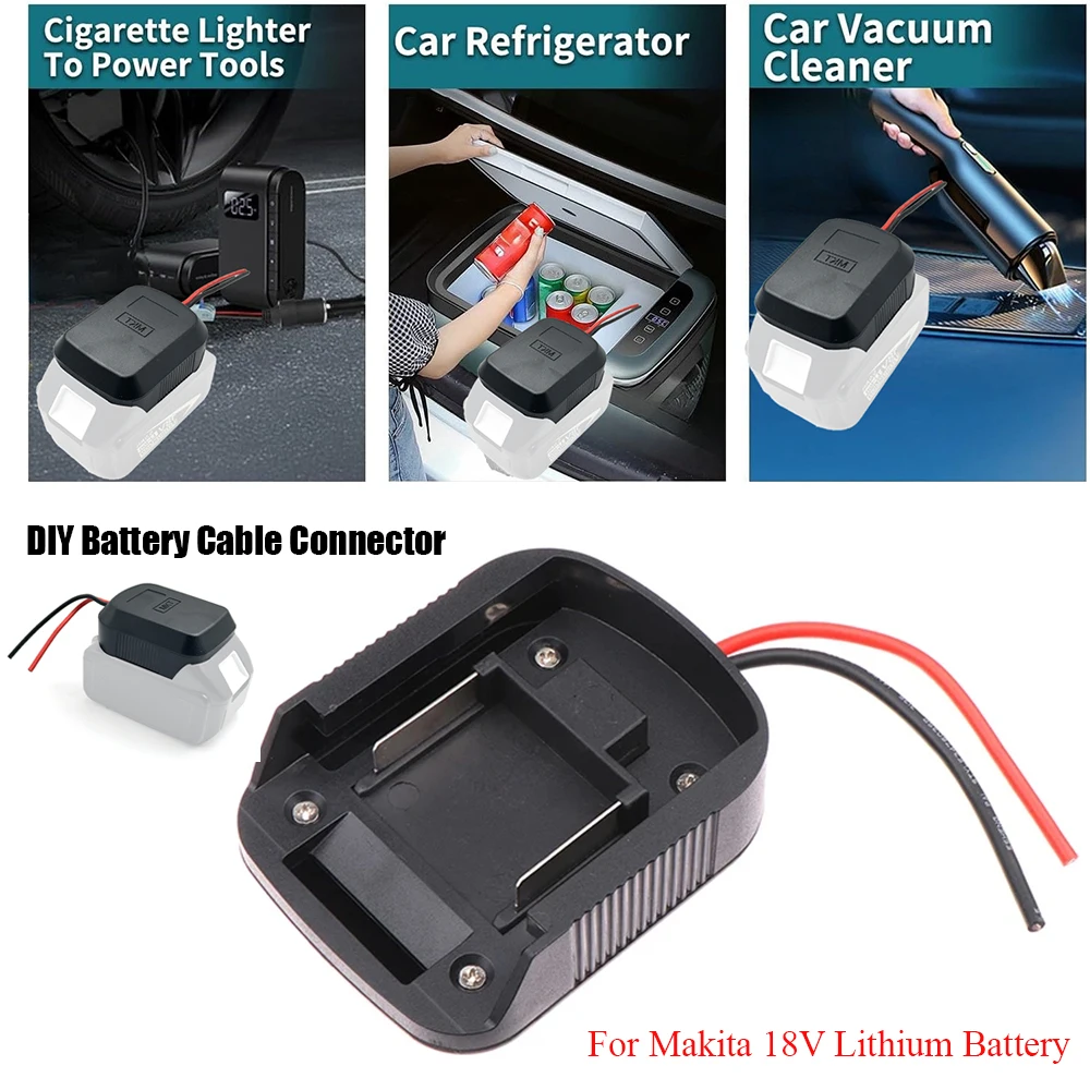 Li-ion Battery External Power Supply Mount DIY Connector Adapter Dock Holder For Makita 18V Lithium Battery BL1830 BL1430