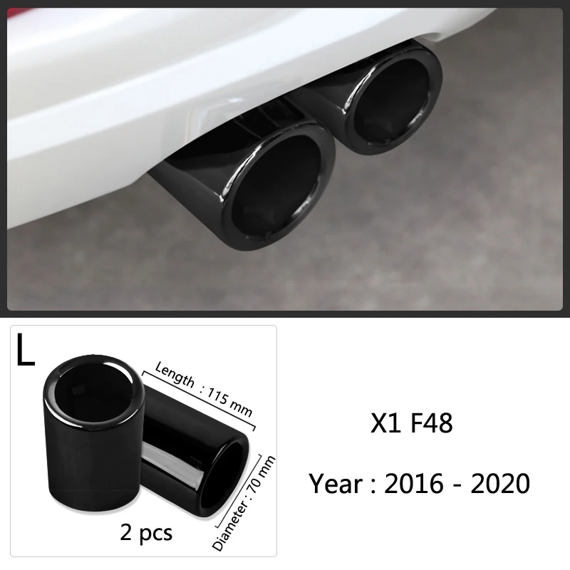 Uitlaatsierstukken van roestvrij staal voor BMW 1 2 3 4 5 Serie X1 3GT F20 F22 F30 F32 F34 F36 F10 F48 autostyling