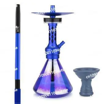 Bar Small Hookah Multiplayer Arab Hookah Large Capacity Multi-Tube Reusable Metal Glass Hookah