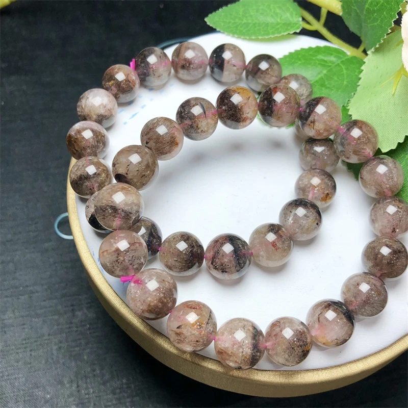 Natural Fanta Quartz  Bracelet Fortune Energy Bangle Mineral String Woman Amulet Jewelry Healing Gift 1pcs 11/12mm