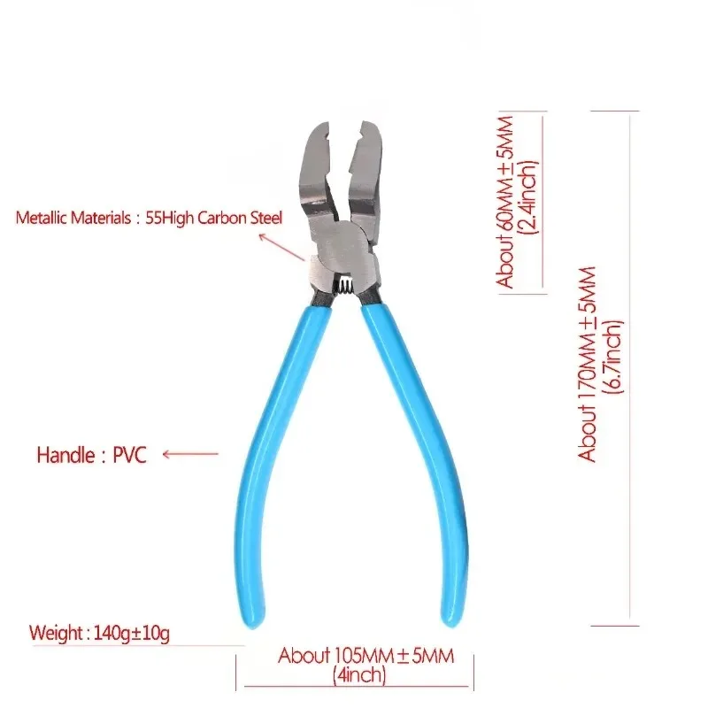 Multifunktionale Motorrad- und Auto-Clipzange, Werkzeug zum Entfernen von Innenausstattung, Türverkleidung, Befestigungen, Nieten, Klammern und Abisolieren von Kabeln – Detail 5