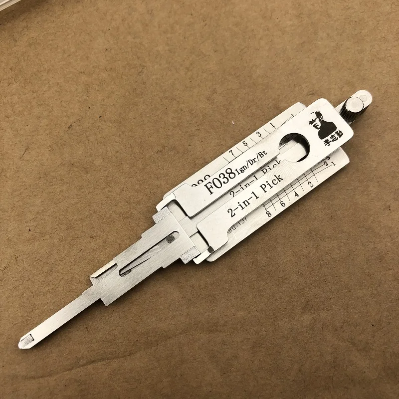 Original FO38 für Ford Lishi 2-in-1 Pick/Decoder für Lincoln Edge Mustang Schlossöffnungswerkzeug Schlüsseldienst-Werkzeug – Detail 4