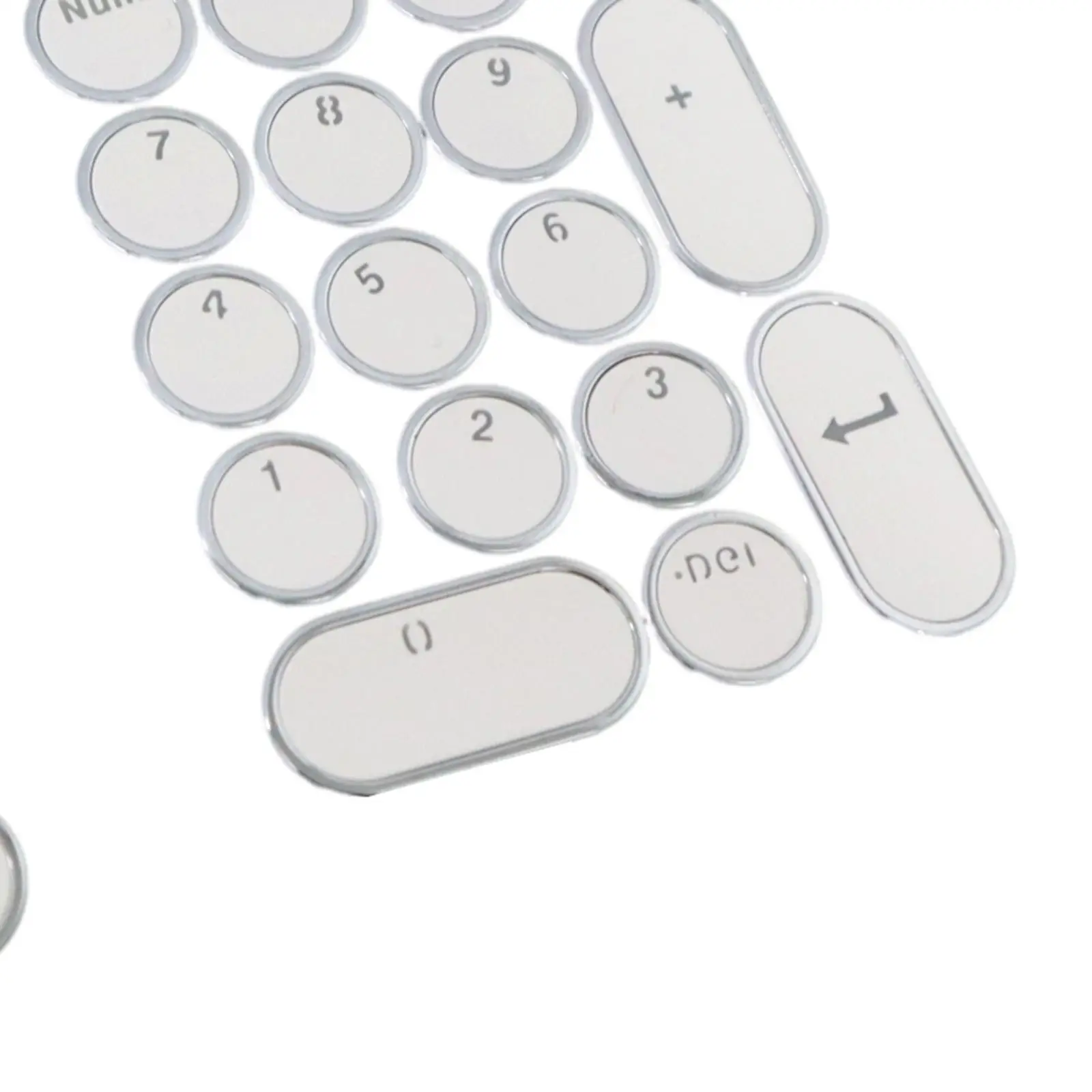 Metal Accent 12 Buttons Plus PBT Keycaps Set Transparent Shine Through DIY Pack for Cherry MX