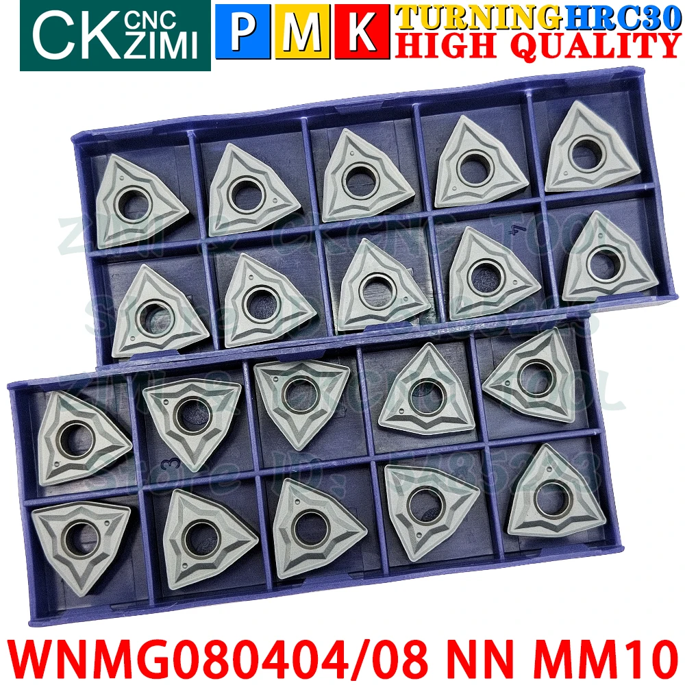WNMG080404 NN MM10 WNMG080408 NN MM10 إدراجات كربيد خارجية أدوات إدراج تحول WNMG0804 WNMG 0804 NN MM10 MM30 CNC مخرطة معدنية ميكانيكية أدوات قطع تحول