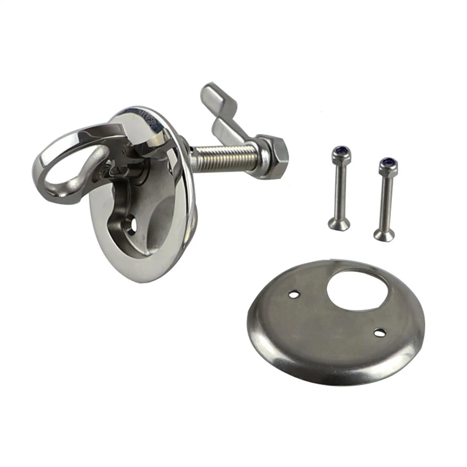 Boat cam Latch Stainless Steel Recessed with Back Plate Boat Lid Lock Hardware