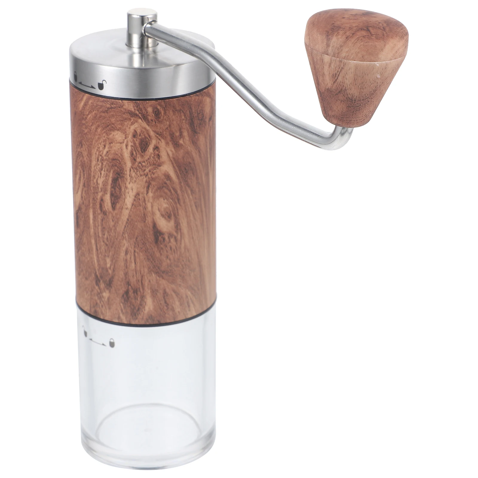 

Stainless Steel Manual Coffee Grinder Hand Crank Design Fine Even Lovers Elegant Gift for Enthusiasts