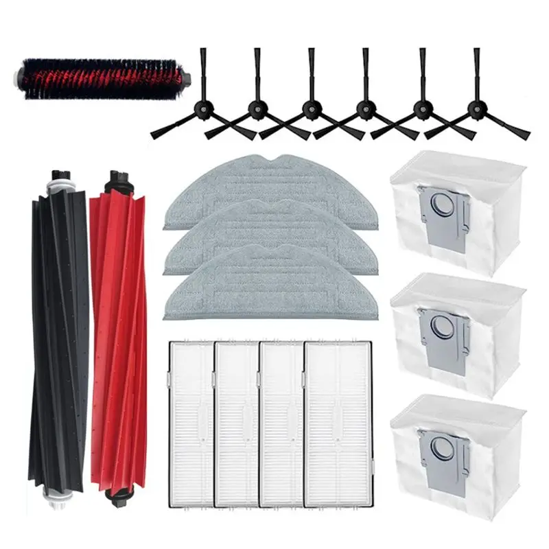 

IALJ-For Roborock S8 Pro Ultra/S8+/S8 Vac Cleaner Parts Kit Dock Self-Cleaning Roller Side Brush Mop Cloths Filters Dust Bags