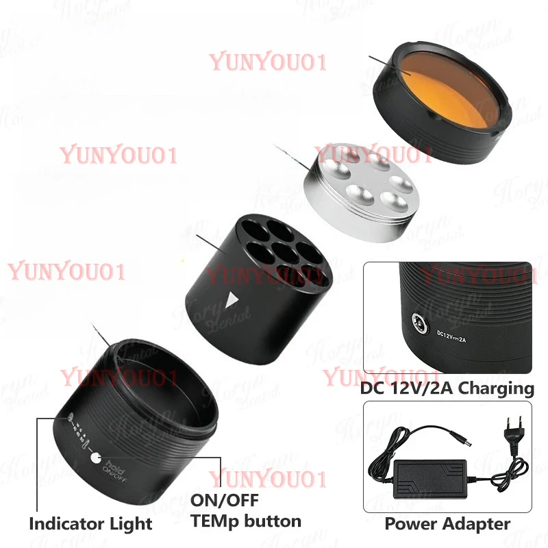 Resin Heater Composite Material Softening 40/45/50 ℃ Heating Heater with Plate Dental Equipment Teeth Whitening