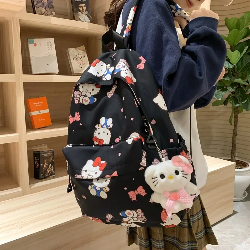 

Sanrio hello kitty new children's school bag cartoon cute boys and girls kindergarten backpack kuromi children's shoulder bag