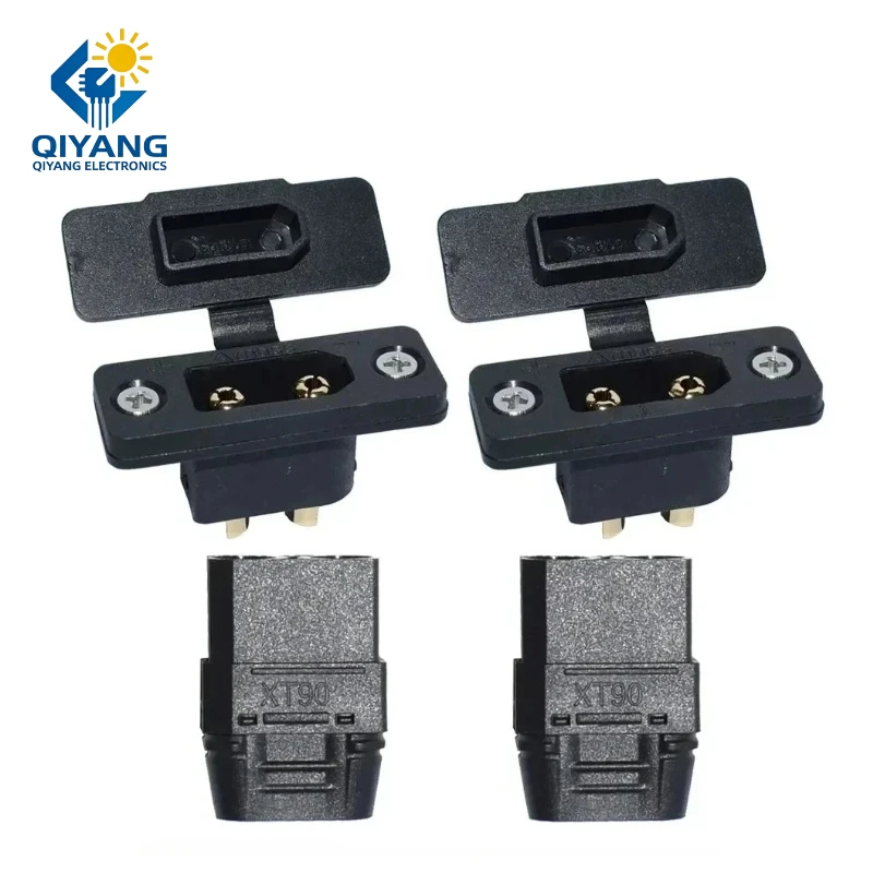 XT90E-M Battery Connector XT90E Male Plug Gold-plated XT90 Mountable Connector Black Socket Or XT90H-F