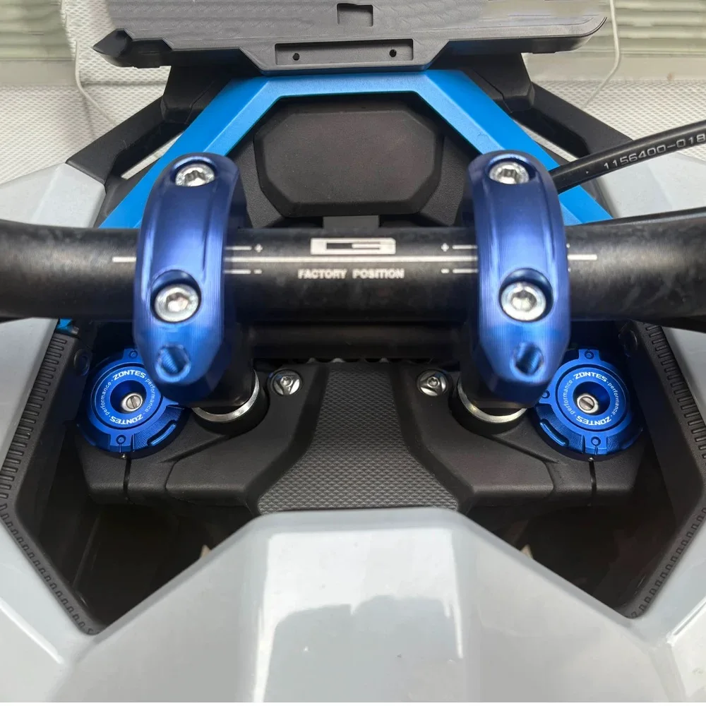 FOR ZONTES 368G 2024-2025 Front Shock Absorber Decorative Cover Dustproof Upper Fork Cap Guard for Motorcycle