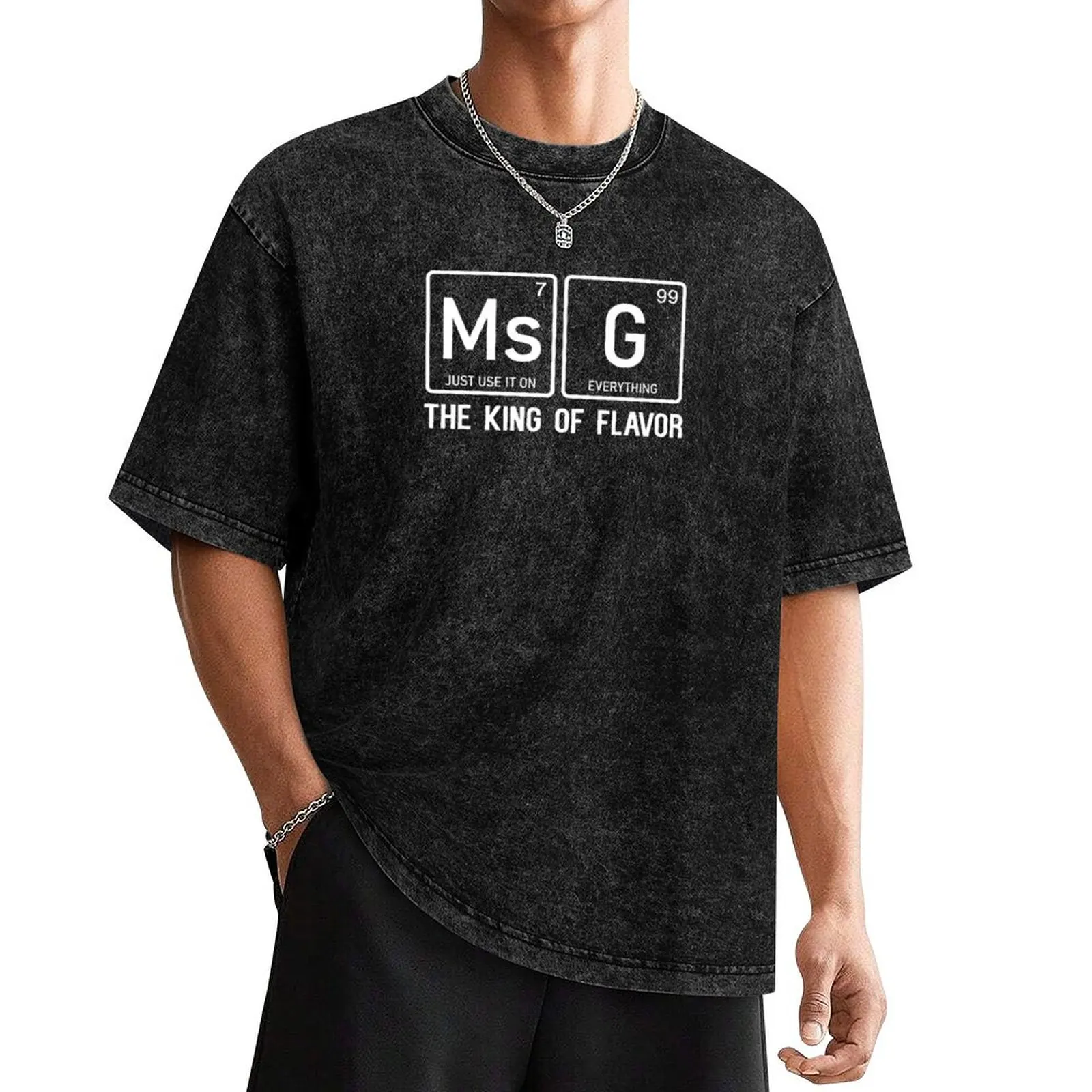 MSG Is The King of Flavor Uncle Roger T-Shirt heavyweights summer top animal prinfor boys oversized t shirts for men