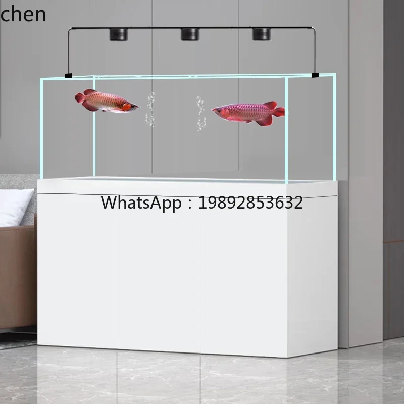 

YG10no pipe fittings Zhuo bottom filter fish tank integrated pull bar Ning no pipe silent fish tank large and medium-sized