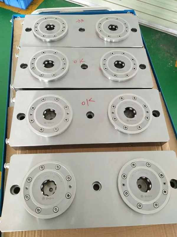 A-ONE AMF Zero Point Clamping System 2 centers pneumatic chuck for CNC machining 3A-110008