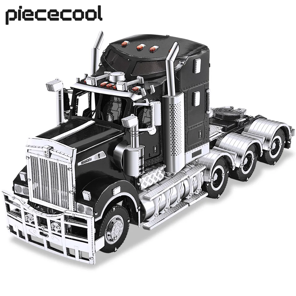 Piececool 3D Metal Puzzles Trucks T909 Cars Mode Jigsaw for Adults Assembly DIY Set for Collection Birthday Gifts