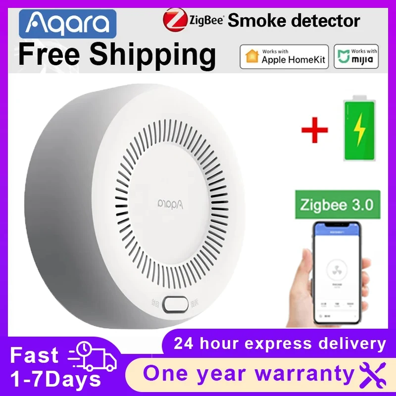 Original Aqara Smart Gas Alarm Detector Gas Sensor Kitchen Smart Zigbee Wireless Fire Sensor Work with Mijia App Homekits Sensor