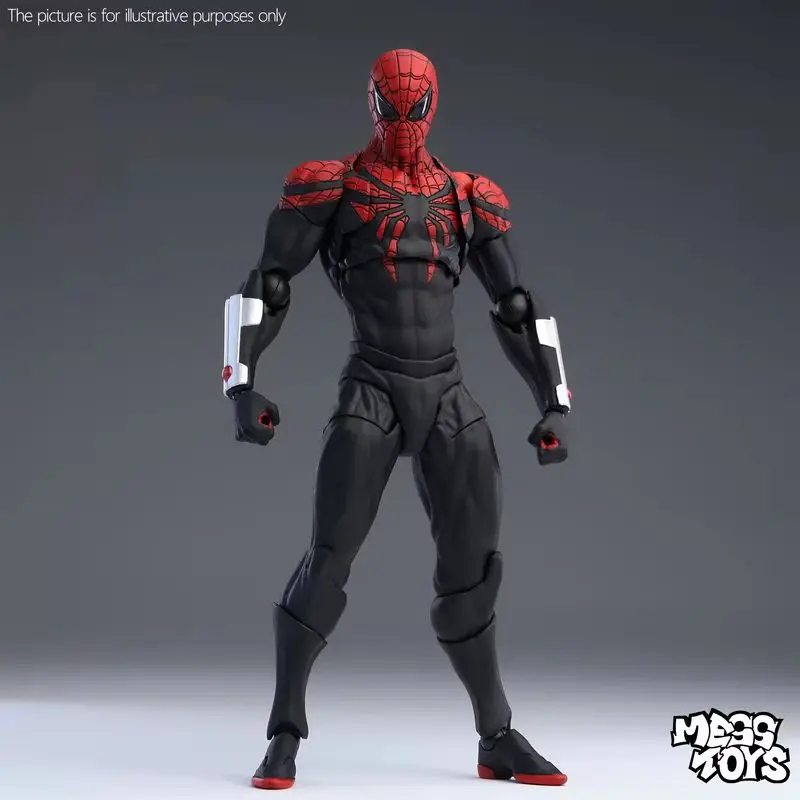 Zhang Parker Ultimate Spider-Man Action Figure Black And Red Articulated Collectible Toy For Fans Boxed Neighbor Theme