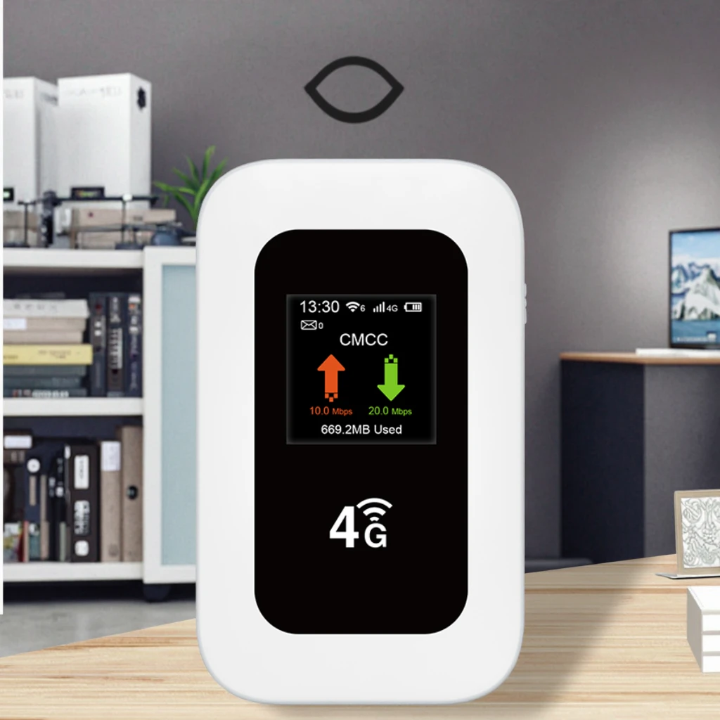 

JIMI 2025 Портативный аккумуляторный маршрутизатор емкостью 3000 мАч для дома и мобильных Wi-Fi поддерживает 2,4G 300 Мбит/с Макс. Частота данных локальной сети Брандмауэр VPN Функция