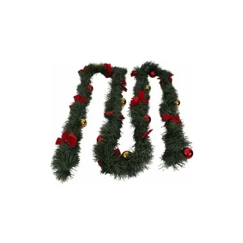 Happyland 2 Pcs 250 cm Christmas Fancy Green Garland Pine Branch Ready Fancy Decor Ornament Çamdalı In Total 5 Metre