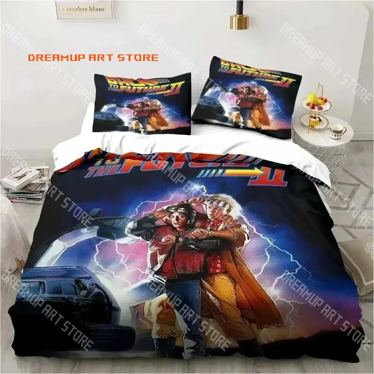 2026 3D Print Back To The Future Movie Bedding Set Single Twin Full Queen King Size Bed Set Adult Kid Bedroom Duvetcover Set
