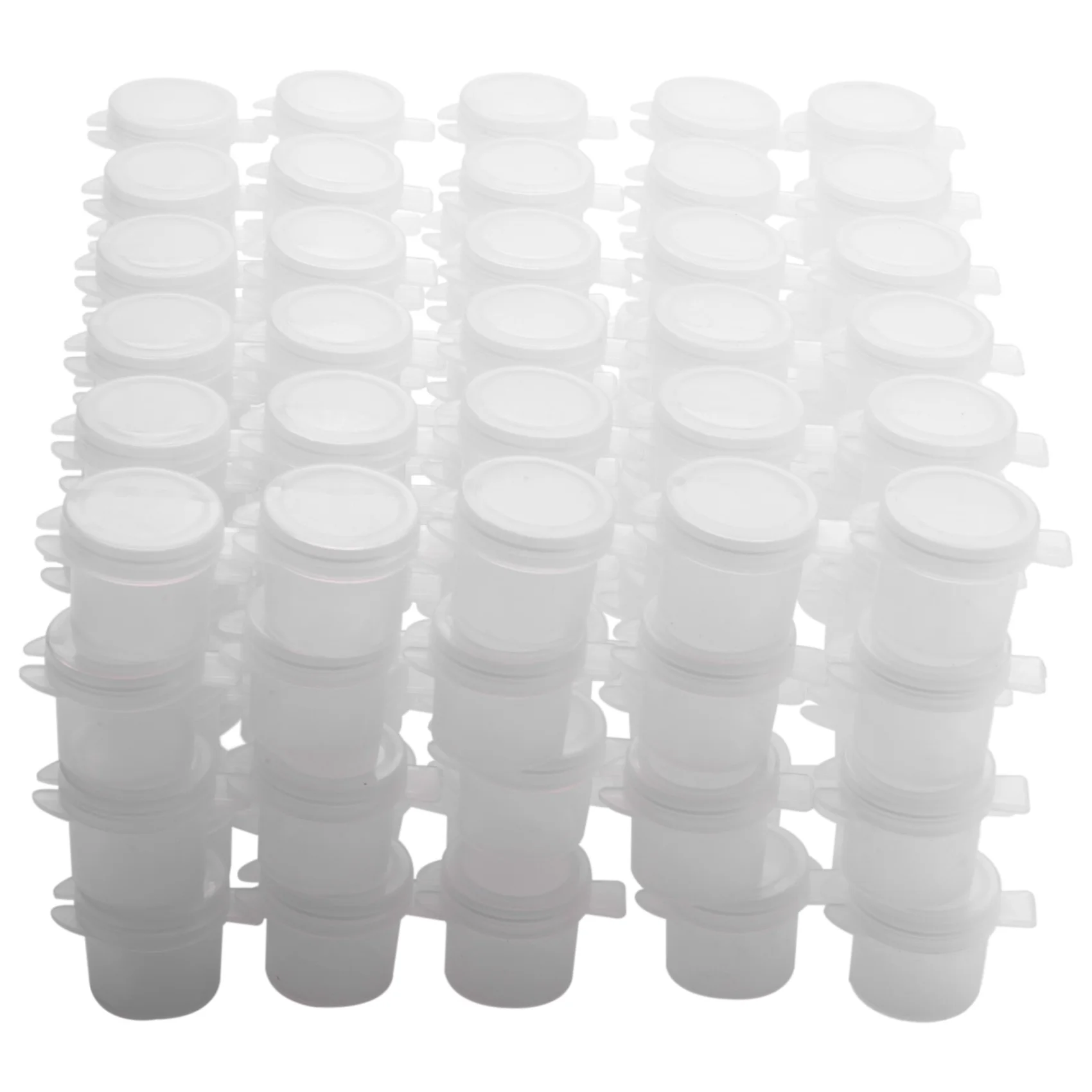 20 Strips 120 Pots 5Ml 6 Cups Mini Empty Paint Pot Pod Strips Paint Strips Arts And Crafts Plastic Storage Containers Best Price