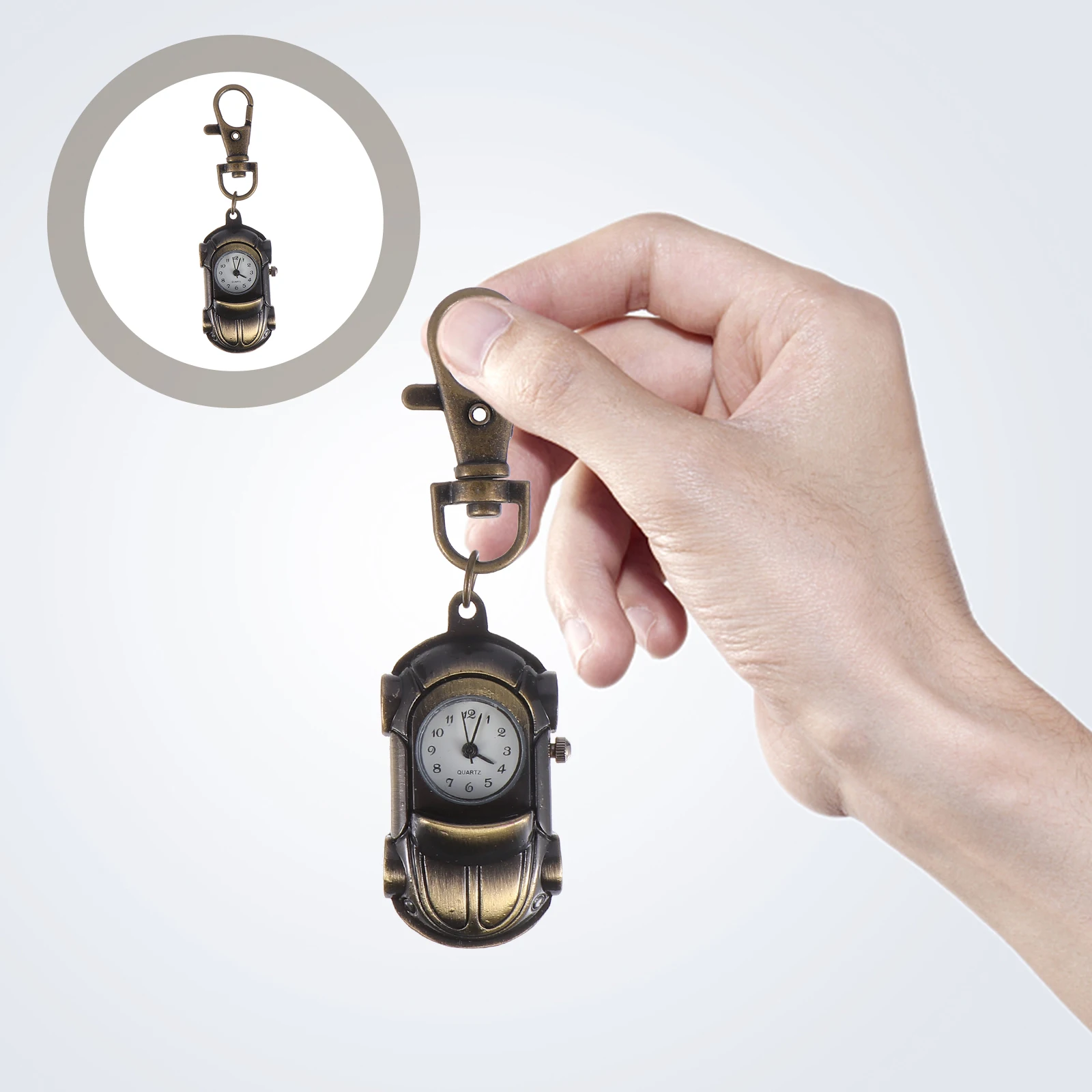 

1Pcs Vintage Creative Car Shape Pocket Watch Retro Style Fashion Durable Time Display Decorative Pocket Watch Gift