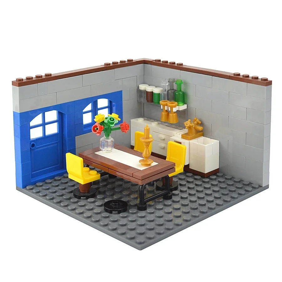 House Assemblage Building Blocks para crianças, City Door, Window Brick, Brinquedos de plástico, Educacional Compatível, Leduo, DIY, 102Pcs