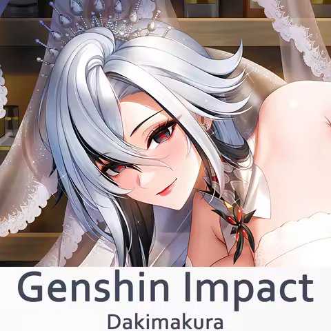 Genshin Impact Arlecchino Dakimakura 2WAY Hugging Body Pillow Case Anime Pillow Cushion Cover Xmas Gifts