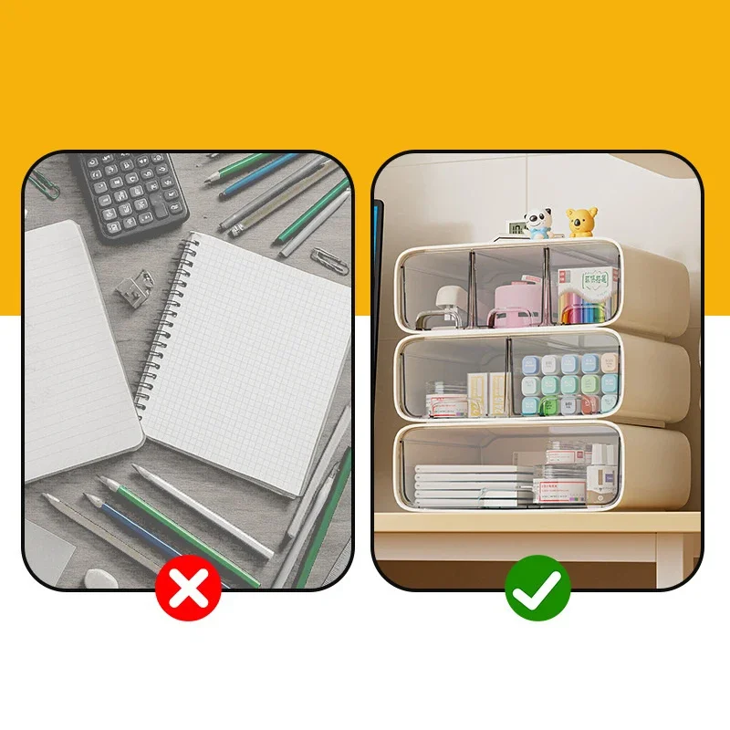 Multi-layer Desktop Storage Box Multi-function Drawer Storage Cabinet Cosmetics Rack Sundries Storage Box