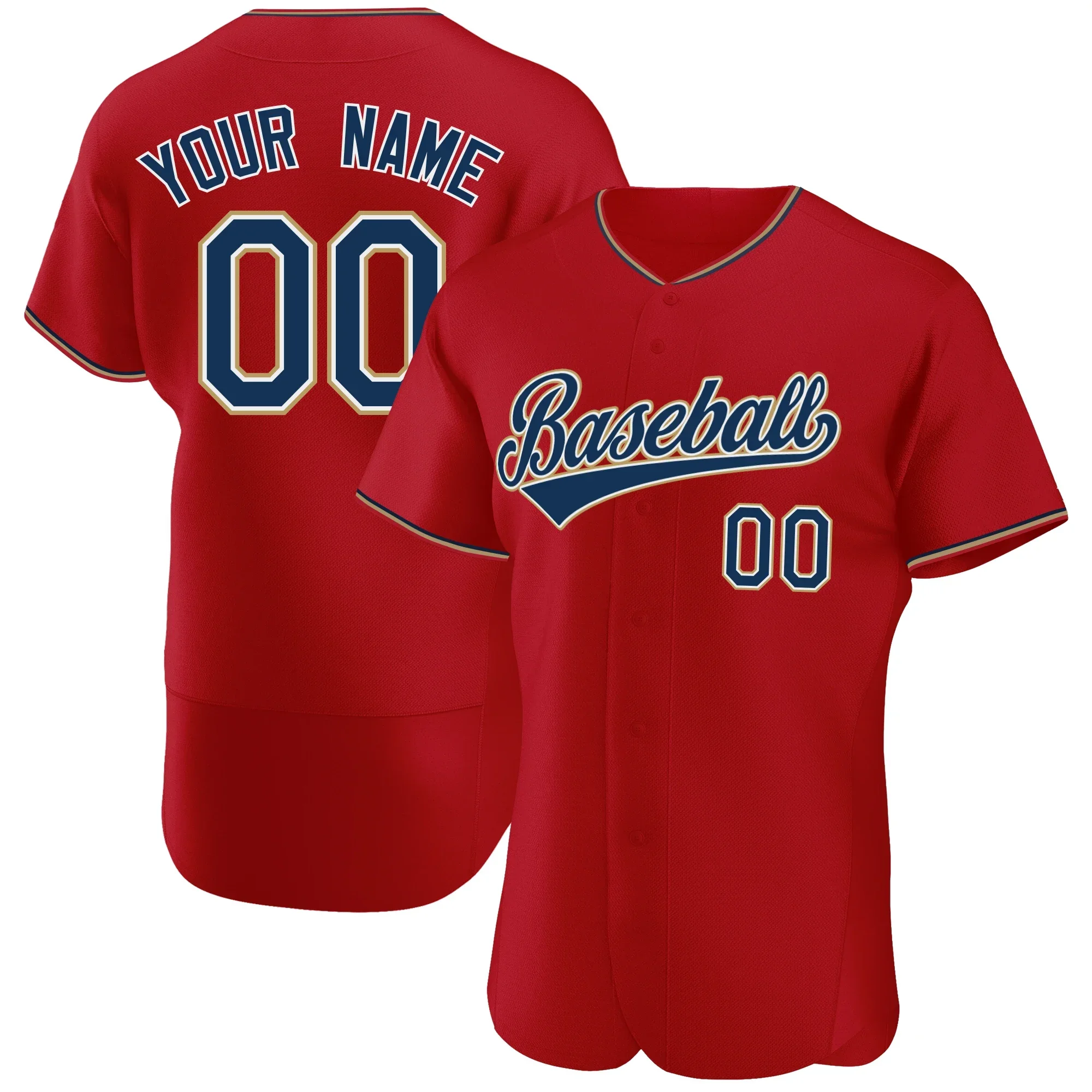 Custom Baseball Jersey Personalized Print Team Name,Your Name/Number Button-down Soft Tee Shirts for Men/Kids Outdoors